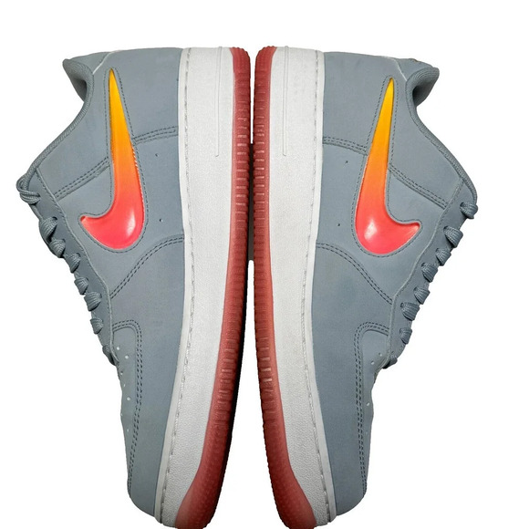 NIKE AIR FORCE 1 07 PREMIUM 2 OBSIDIAN MIST BLUE-HOT PUNCH US 9.5 AT4143-400 - Picture 2 of 11